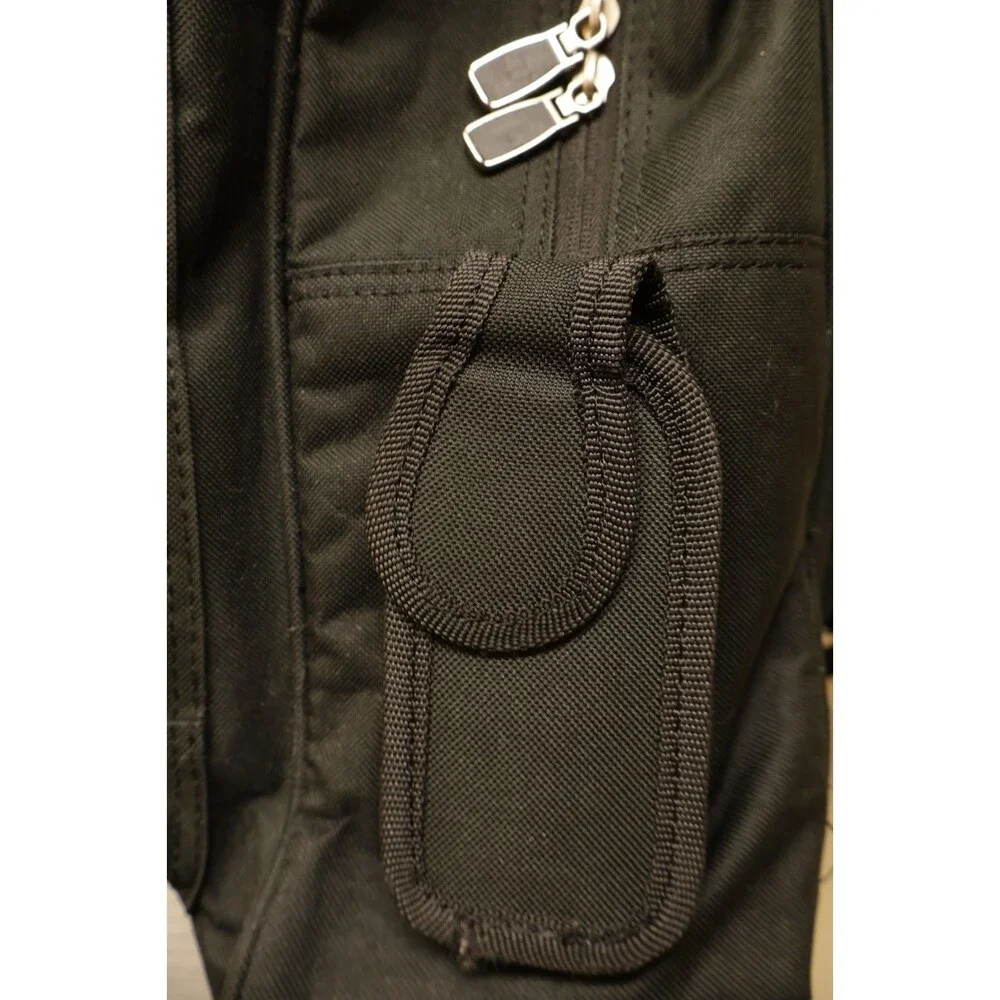 In-N-Out Burger Exclusive Embroidered Black Backpack Multi Pocket Utility Rare